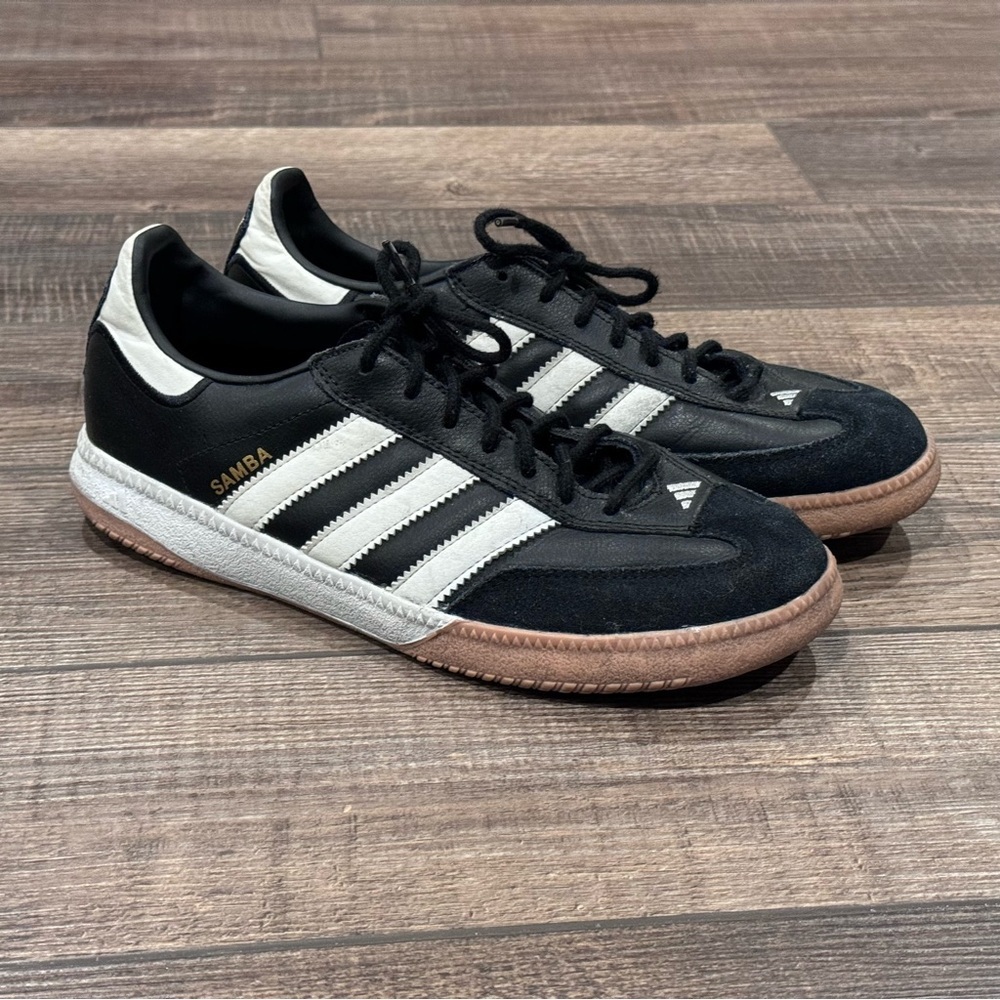 Women's 6.5 Youth 5.5 - Adidas Samba Millennium Black Casual Shoes Sneaker